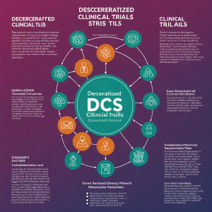 “Decentralized clinical trials science graphic”