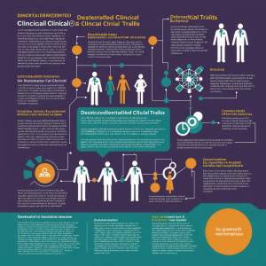 “Decentralized clinical trials science graphic”