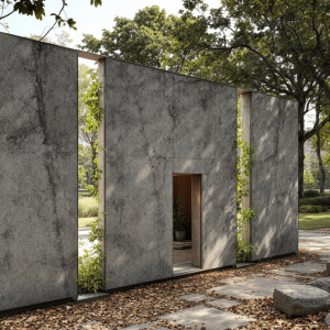 Create an inner and outer wall with offset openings for an interesting sunlight design