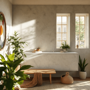 Create an inner and outer wall with offset openings for an interesting sunlight design